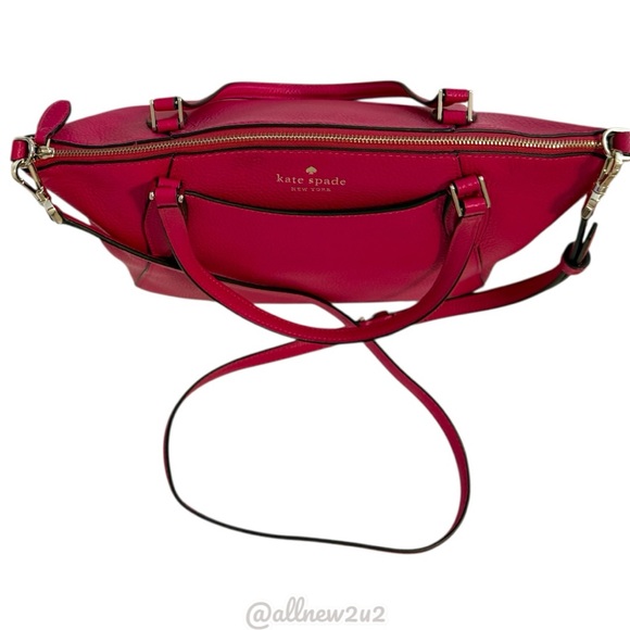 Kate Spade Pink Pebble Leather Tote Shoulder Bag Host Pick - Picture 10 of 16